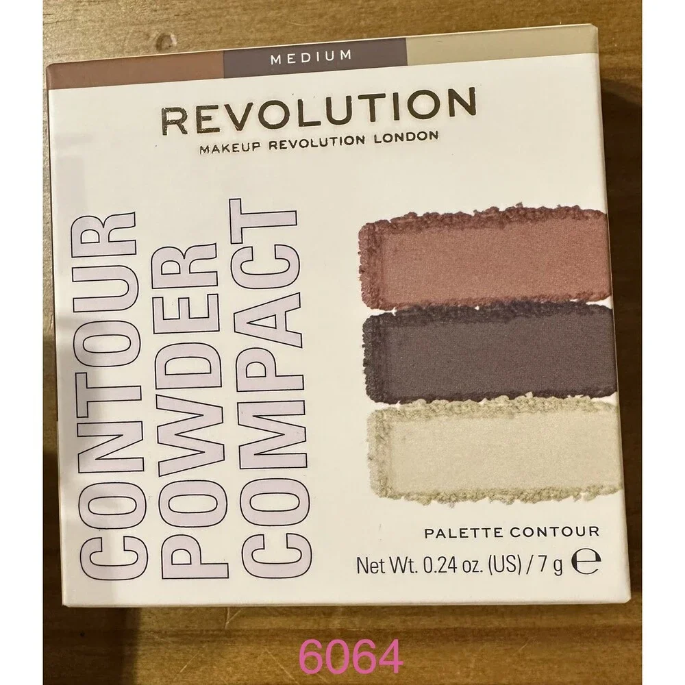 Makeup Revolution Face Powder Contour Compact Medium 3Pc Lot New